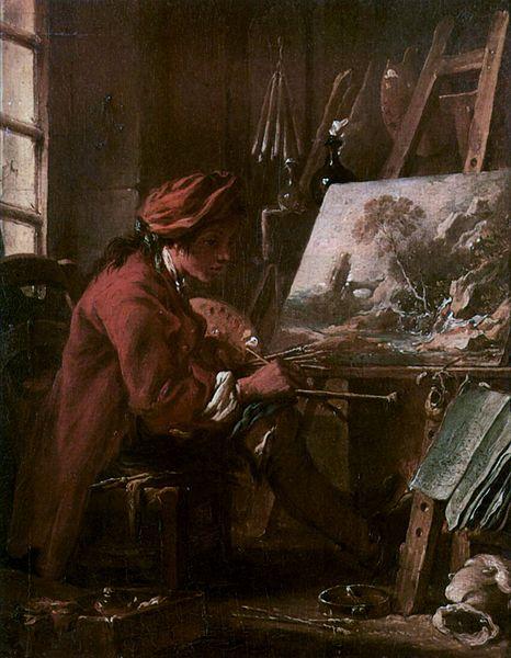 Le Peintre dans son atelier, Francois Boucher